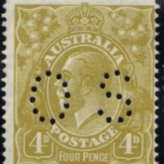 1926 4d olive small mult wmk perf. 14 perfined ...