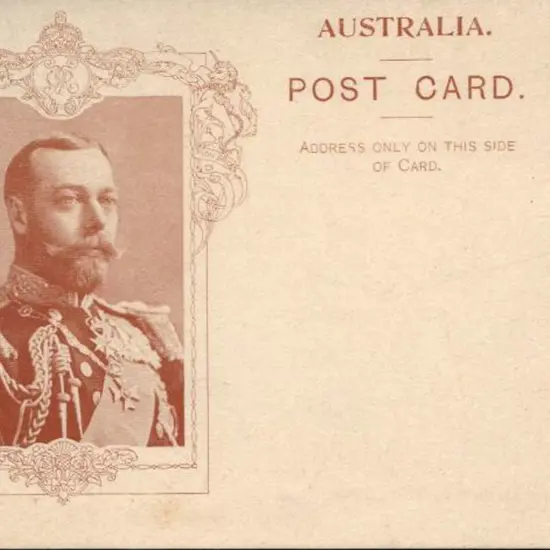 1911 1d Full Face 1d Coronation Card in chestnut ...