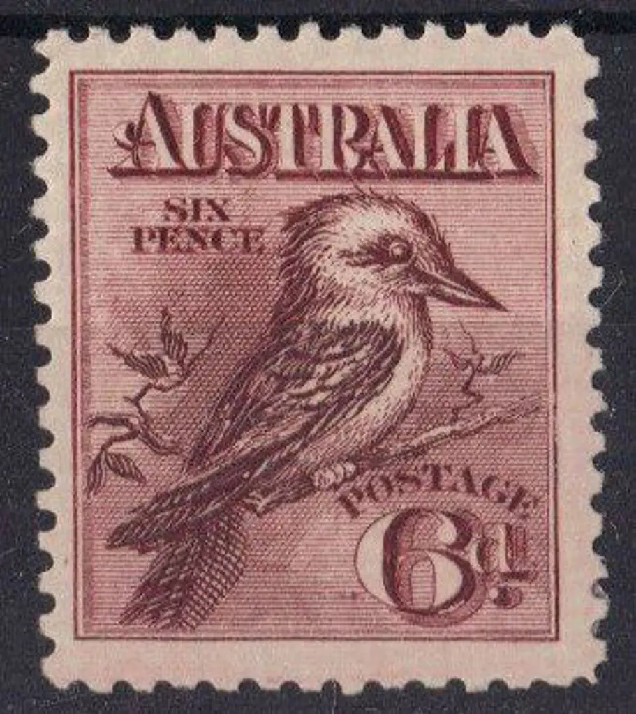 1914 6d engraved kookaburra. MLH & perfectly ... Image 1++