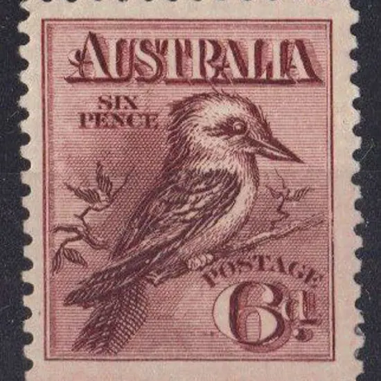 1914 6d engraved kookaburra. MLH & perfectly ...