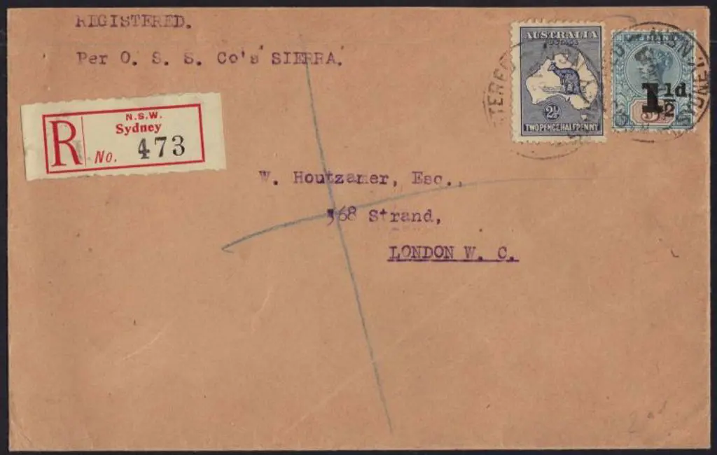 1916 (15th Nov) Registered combination cover ... Image 1++