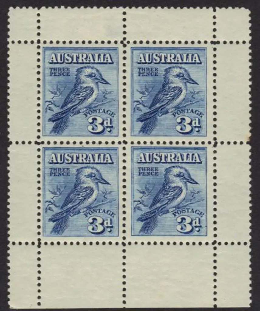 1928 Kookaburra Miniature Sheet. One small thin ... Image 1++
