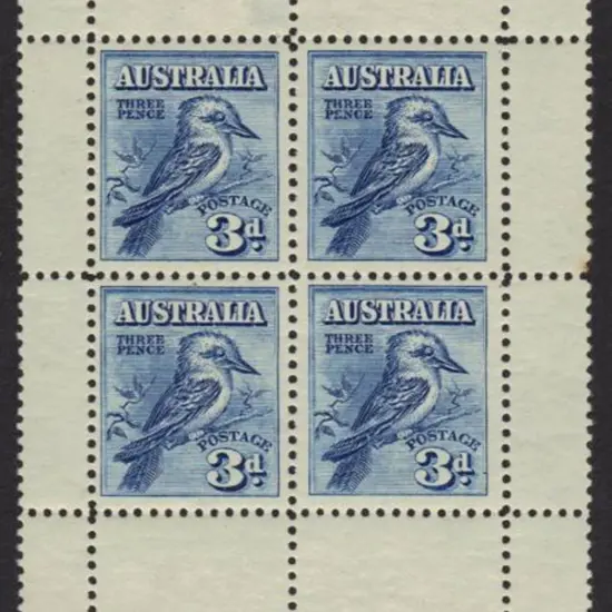 1928 Kookaburra Miniature Sheet. One small thin ...