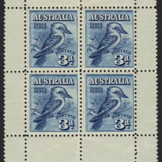 1928 Kookaburra Miniature Sheet. Light hinge ...