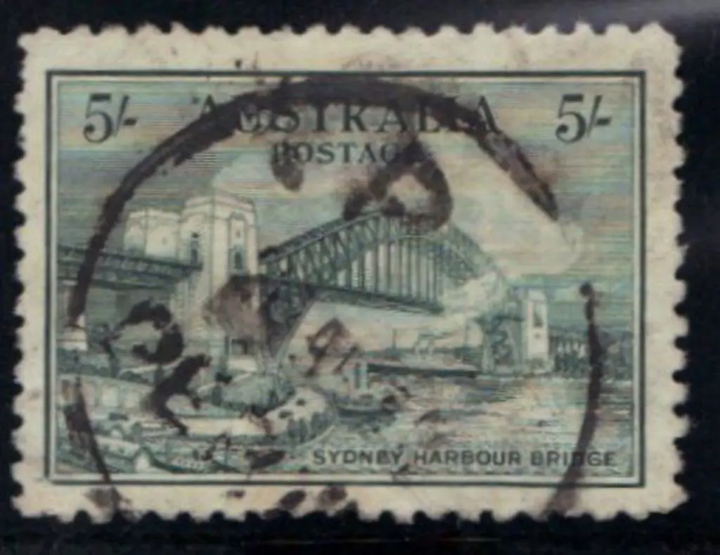 1932 5/- Sydney Harbour Bridge. Good used with ... Image 1++