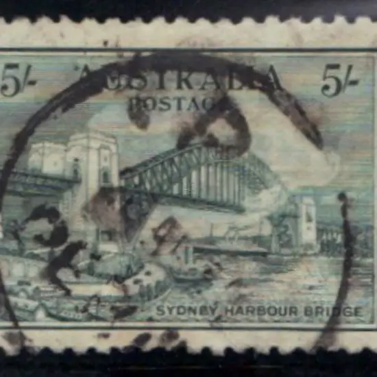 1932 5/- Sydney Harbour Bridge. Good used with ...