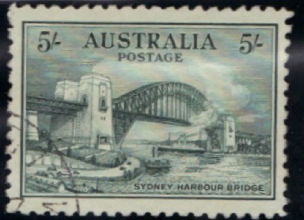 1932 5/- Sydney Harbour Bridge. Well centred & ... Image 1++