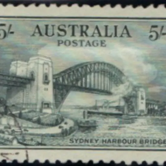 1932 5/- Sydney Harbour Bridge. Well centred & ...