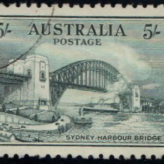 1932 5/- Sydney Harbour Bridge. Well centred & ...