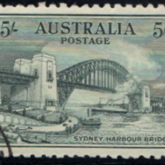 1932 5/- Sydney Harbour Bridge. CTO. SG 143 Cat. ...