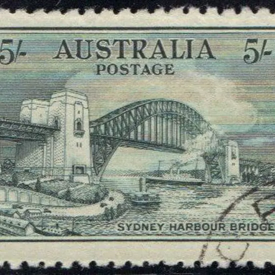 1932 5/- Sydney Harbour Bridge. CTO. SG 143 Cat. ...