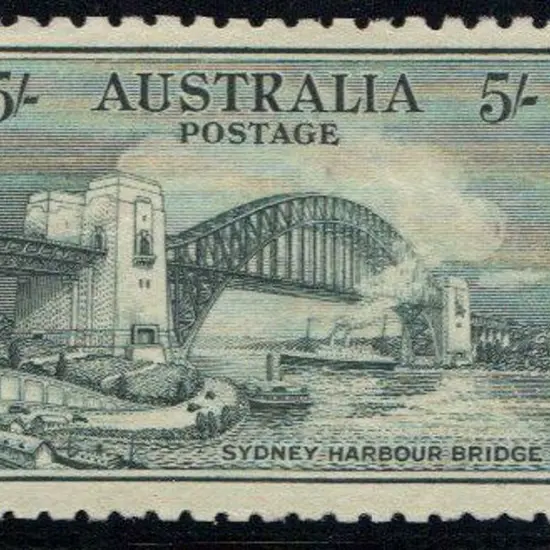1932 5/- Sydney Harbour Bridge. Fresh MVLH & ...