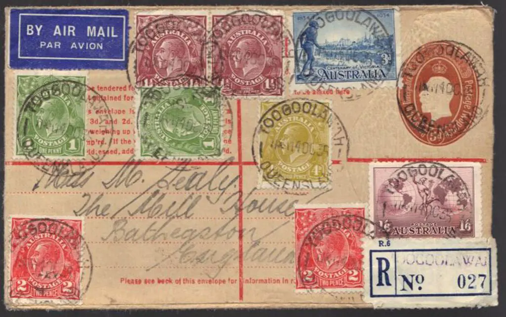 1935 (10th June) Woomelang Registered cover ... Image 1++