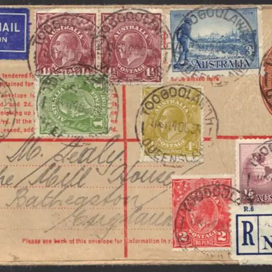 1935 (10th June) Woomelang Registered cover ...