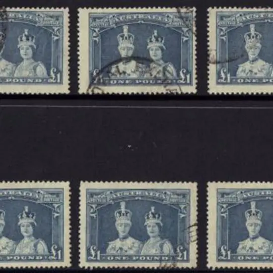 1949 £1 Robes on thin paper. Fine used examples x ...