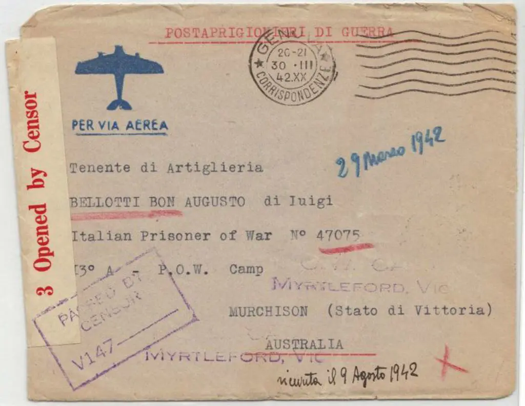 1942 (30th March) Stampless censored cover from ... Image 1++