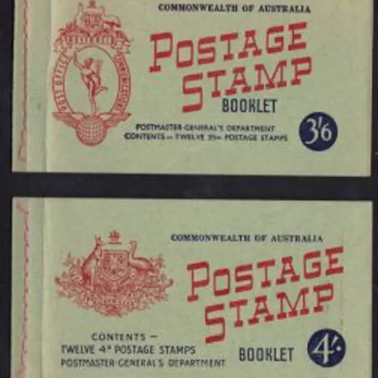 1953 3/6d with wmk booklets x 2, 1957 4/- & 1962 ...