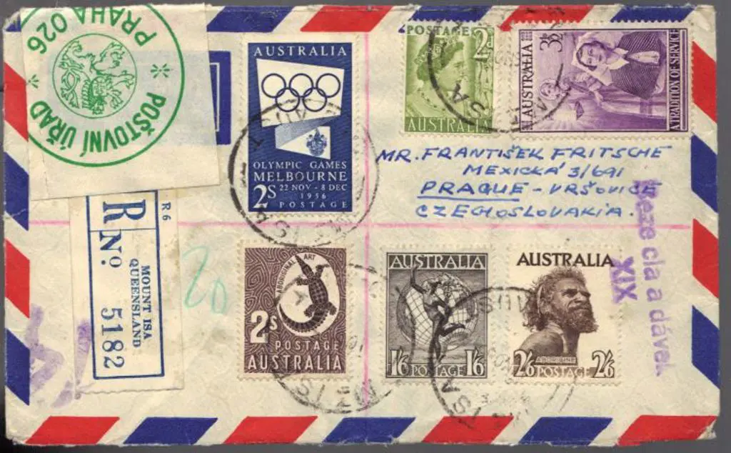 1955 (16th Nov) Registered Airmail cover with ... Image 1++