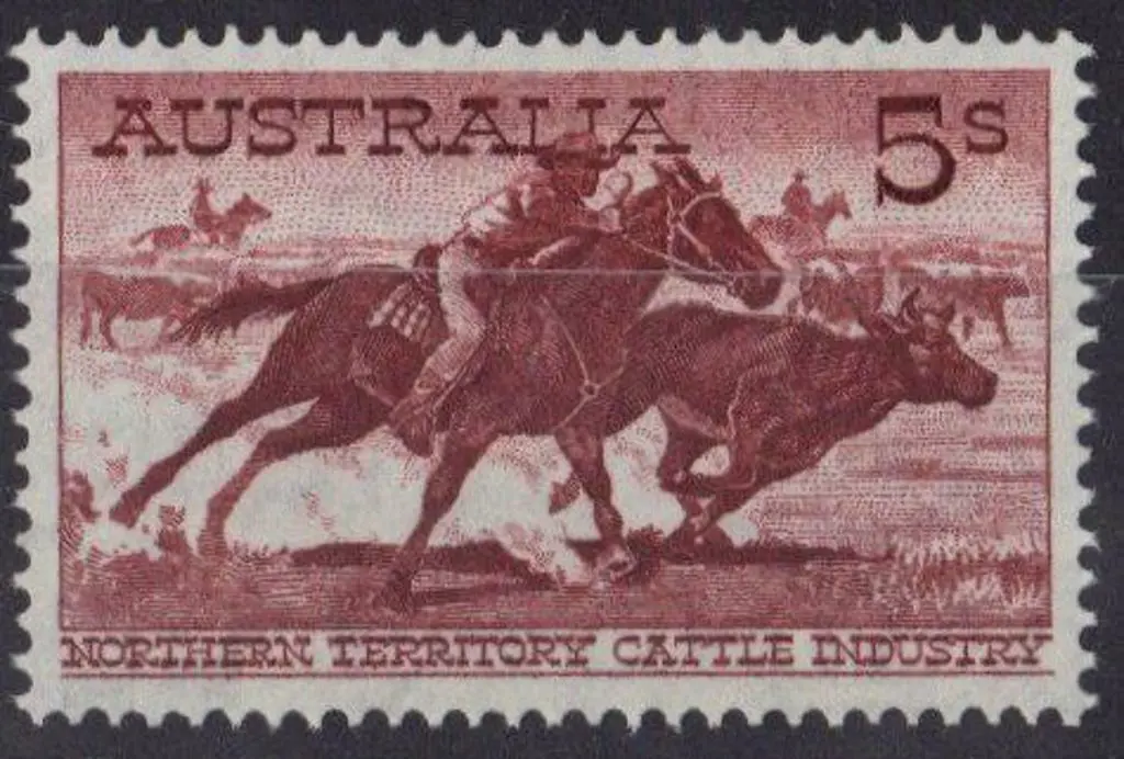 1964 5/- Cattle on white paper MUH & well centred. ... Image 1++