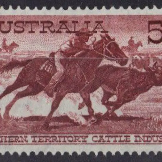 1964 5/- Cattle on white paper MUH & well centred. ...