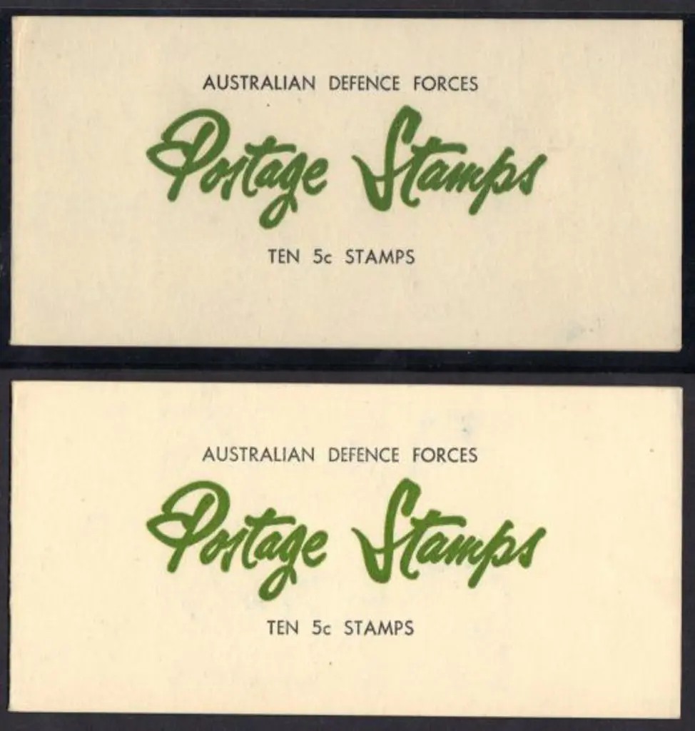 1968 50c Australia Defence Forces booklets x 2. ... Image 1++