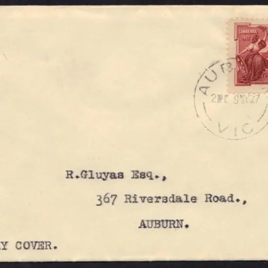 1927 (9th May) 1½d Parliament House plain FDC with ...