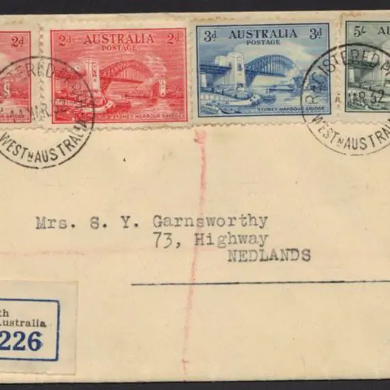 1932 (14th March) Sydney Harbour Bridge set of 4 ...