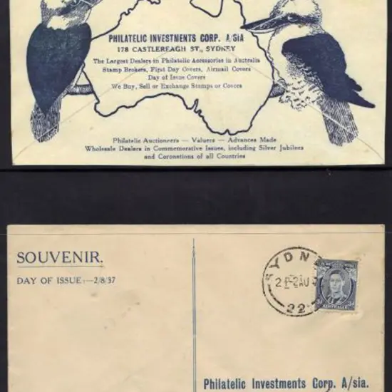 1937 (2nd Aug) 3d KGVI Die I (SG 168) FDC on ...