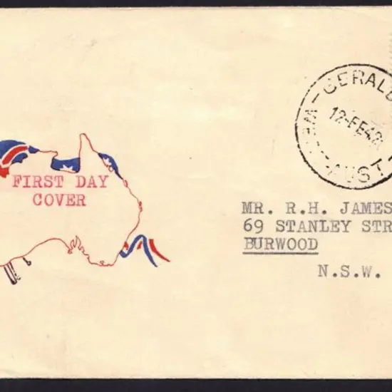 1942 (12th Feb) 5½d emu on First Day Cover on ...