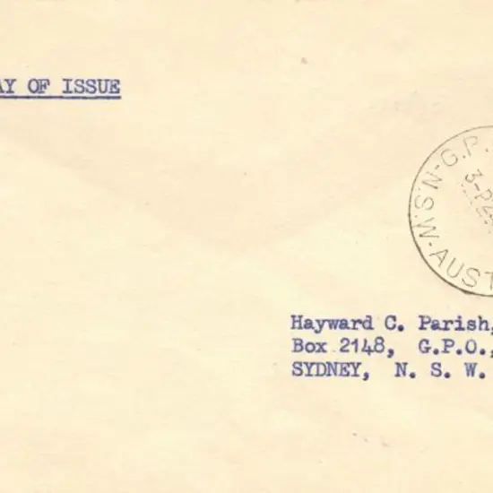 1942 (25th March) 3½d blue KGVI on plain cover ...