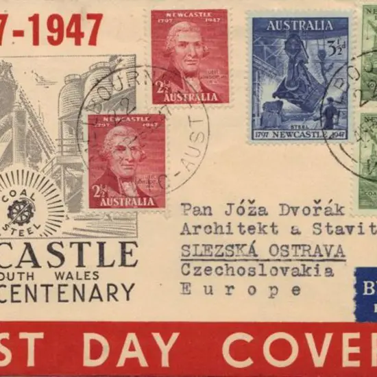 1947 (8th Sept) Newcastle FDC on illust cover sith ...