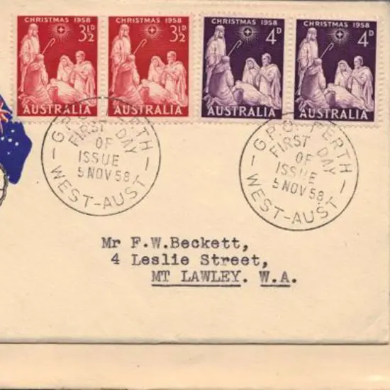 1958 War Memorial pair, Broken Hill block of 4 & ...