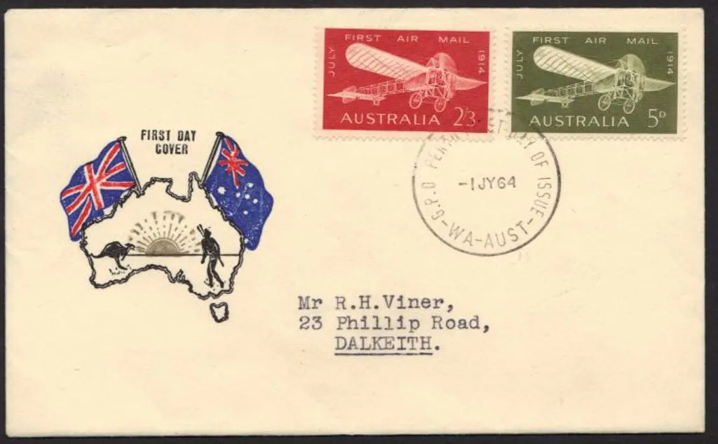 1964 (1st July) Airmail pair of Challis FDC. Neat ... Image 1++