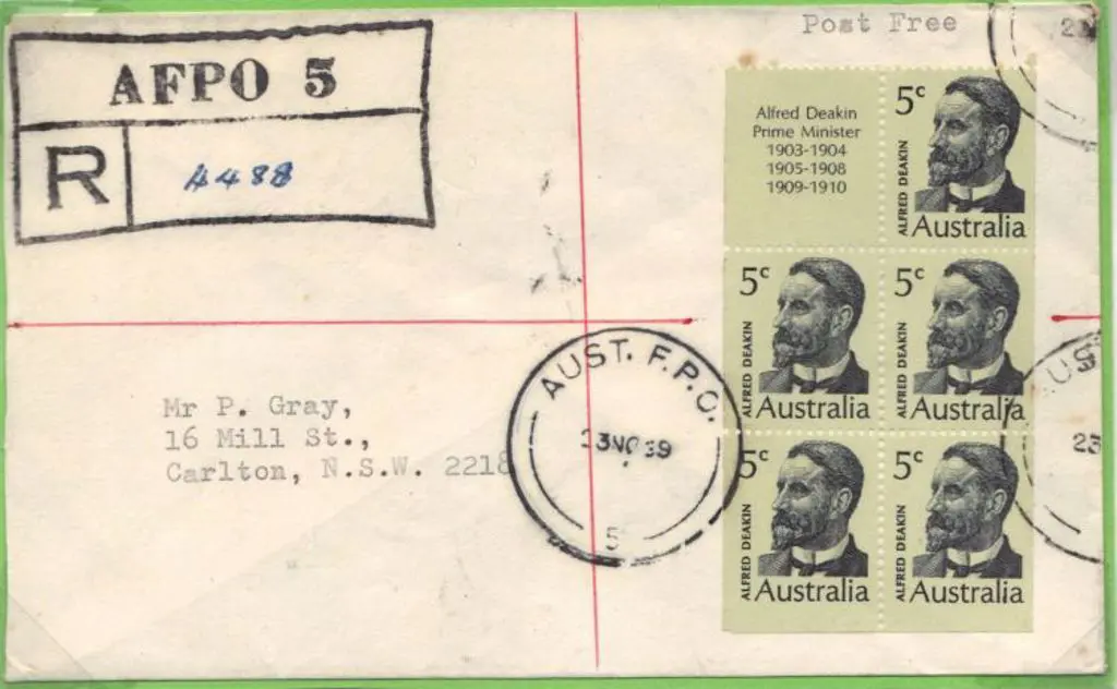 1969 (23rd Nov) Vietnam registered cover franked ... Image 1++