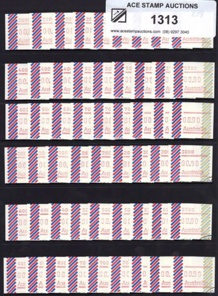 1984 Barred Edge paper 33c, 45c & 90c Postcode ... Image 1++