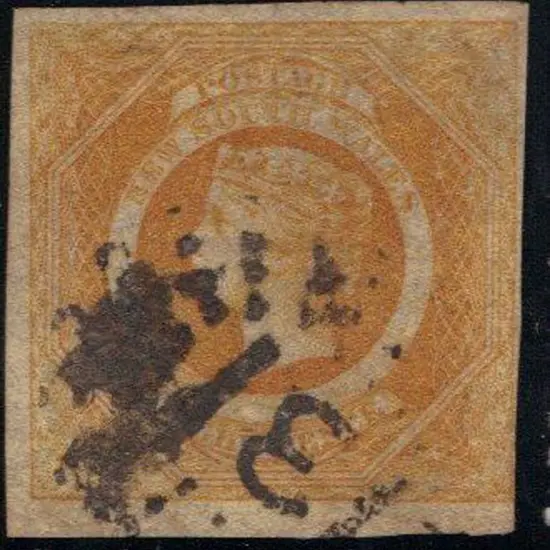 1854 8d dull yellow-orange. Good used with ...