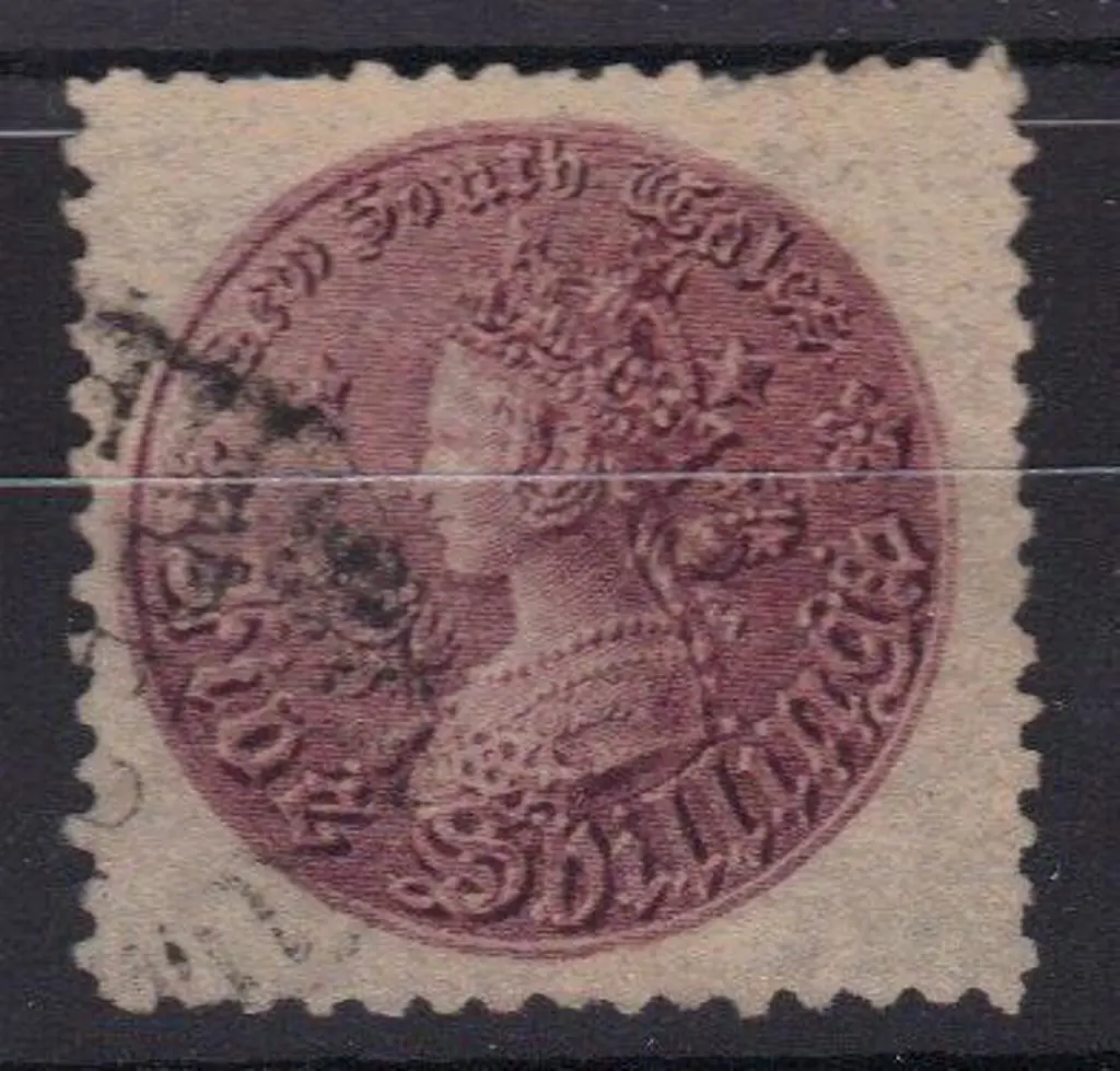 1861/88 5/- rose lilac perf. 11. F/U with odd ... Image 1++