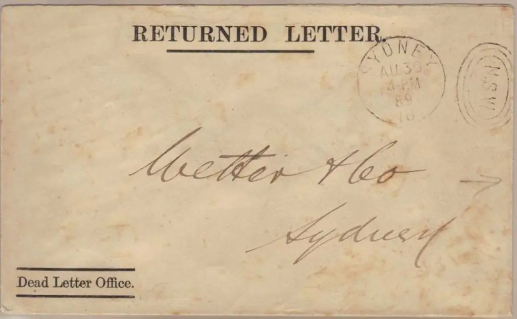 1889 (30th Aug) Sydney "16" NSW cancel on ... Image 1++
