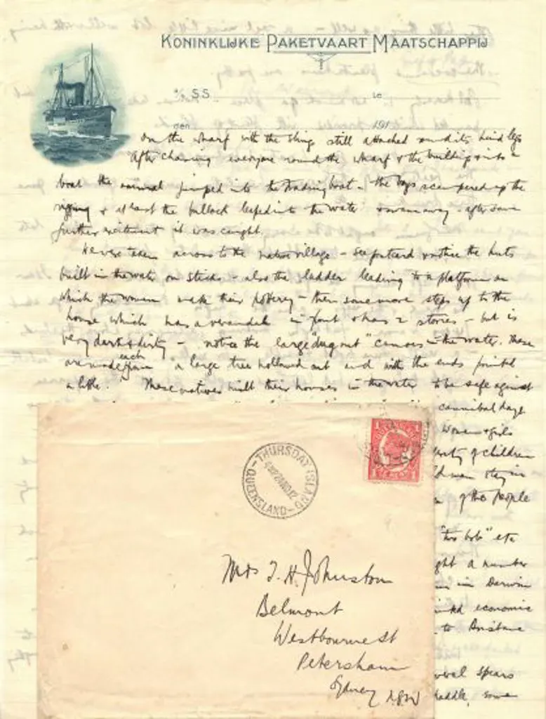 1912 (24th Nov) 1d red QV on env pmkd Thursday ... Image 1++