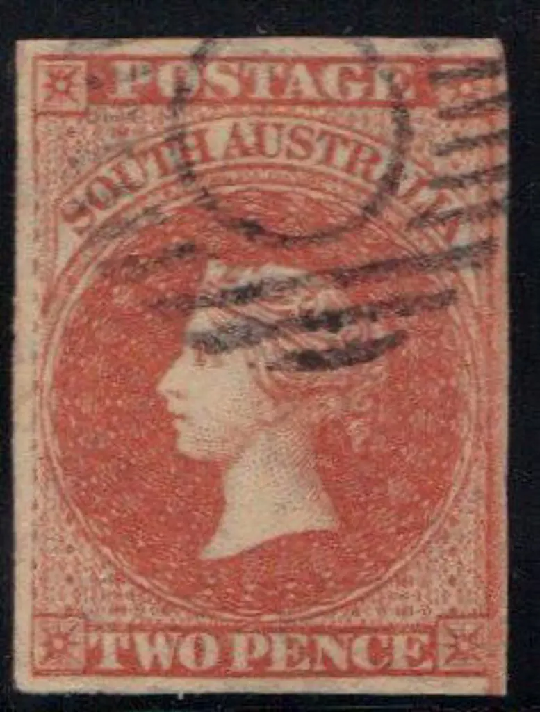 1856 2d orange-red Fine used with neat part barred ... Image 1++