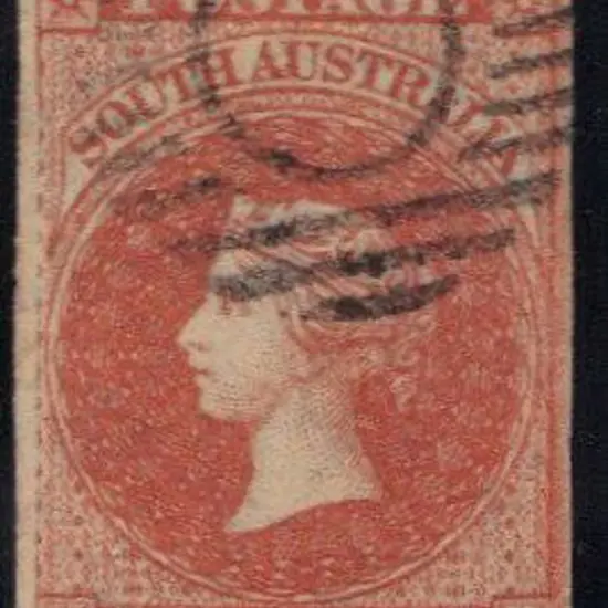 1856 2d orange-red Fine used with neat part barred ...