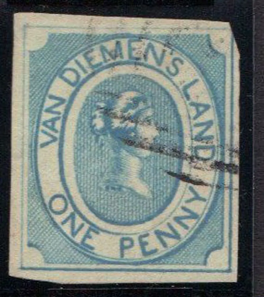 1853 1d pale blue QV fine used with light ... Image 1++