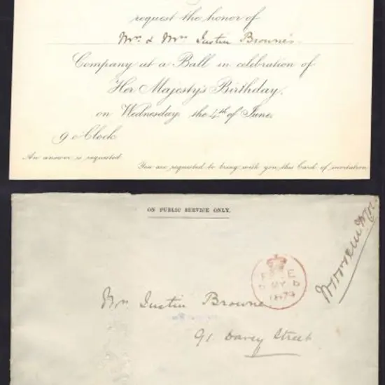 1879 large OPSO cover (some insect damage) with ...