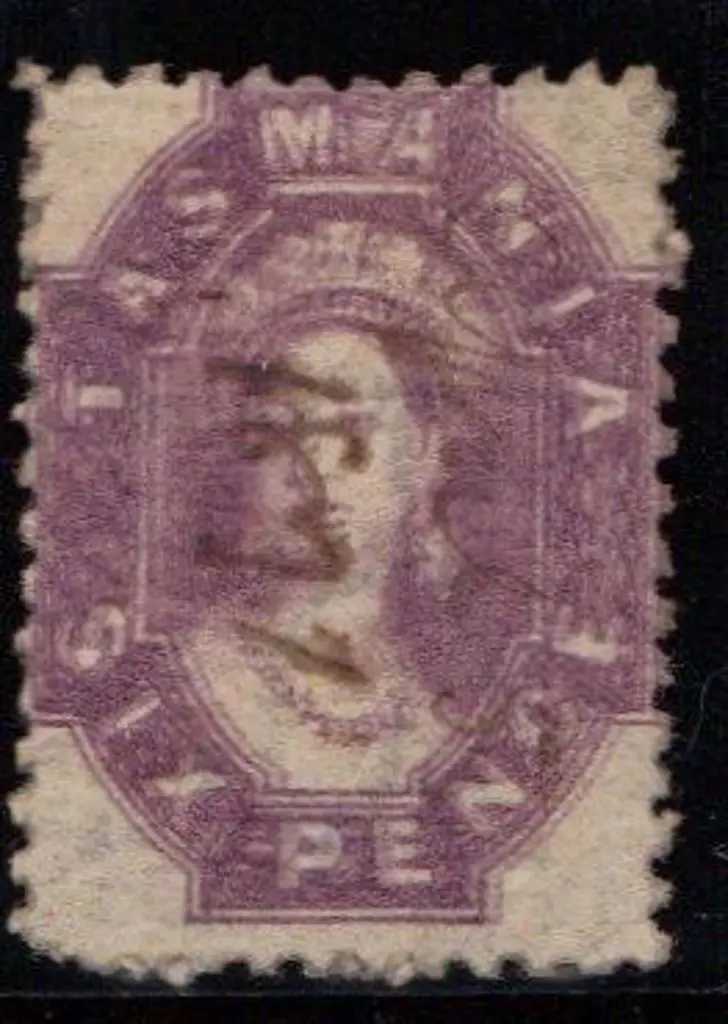 1884 6d reddish purple, rough perf. 12 with ... Image 1++
