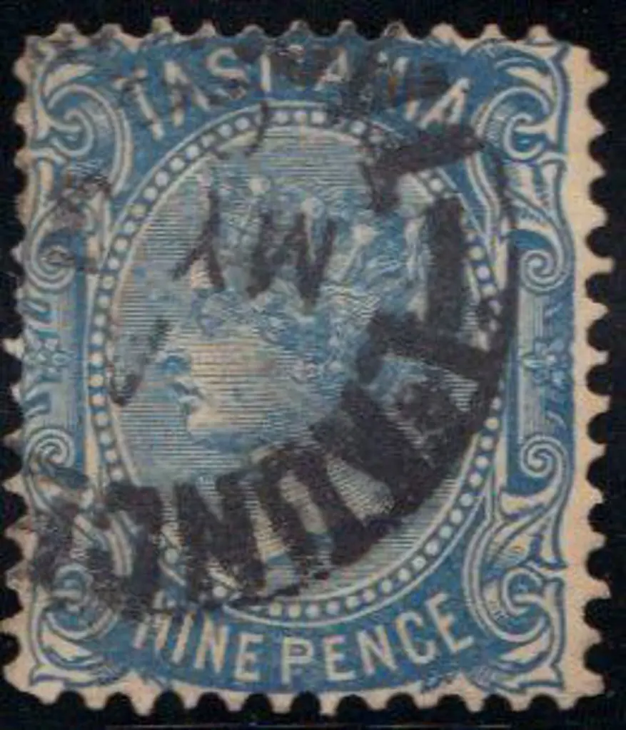 1903 9d blue sideface, V over Crown wmk sideways, ... Image 1++