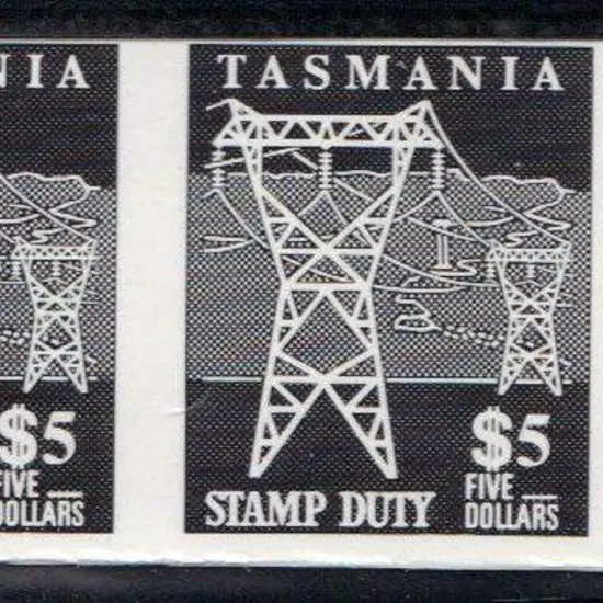 1966 5¢, 10¢ & $5 decimal revenues in b&w ...
