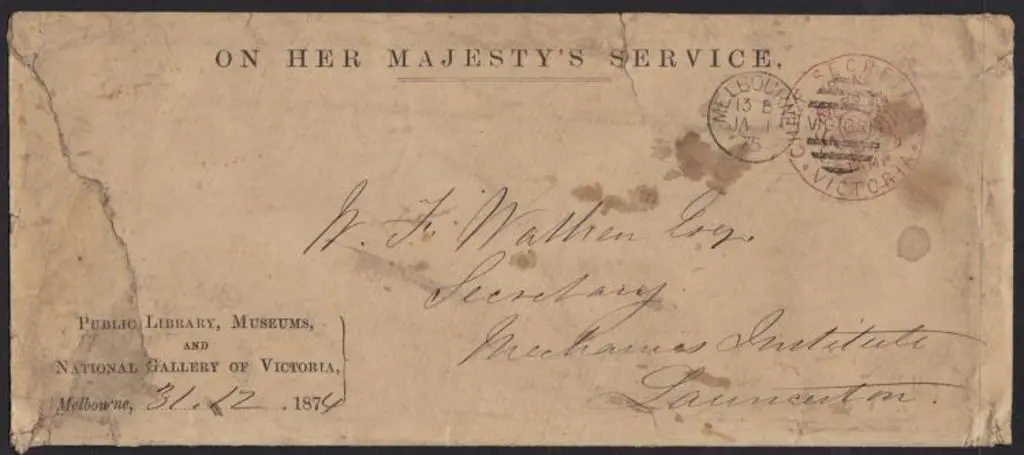 1875 Free Frank cover from the National Gallery of ... Image 1++