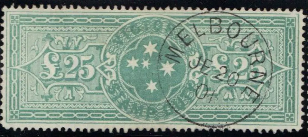 1897 £25 dull blue green fine used with crisp ... Image 1++