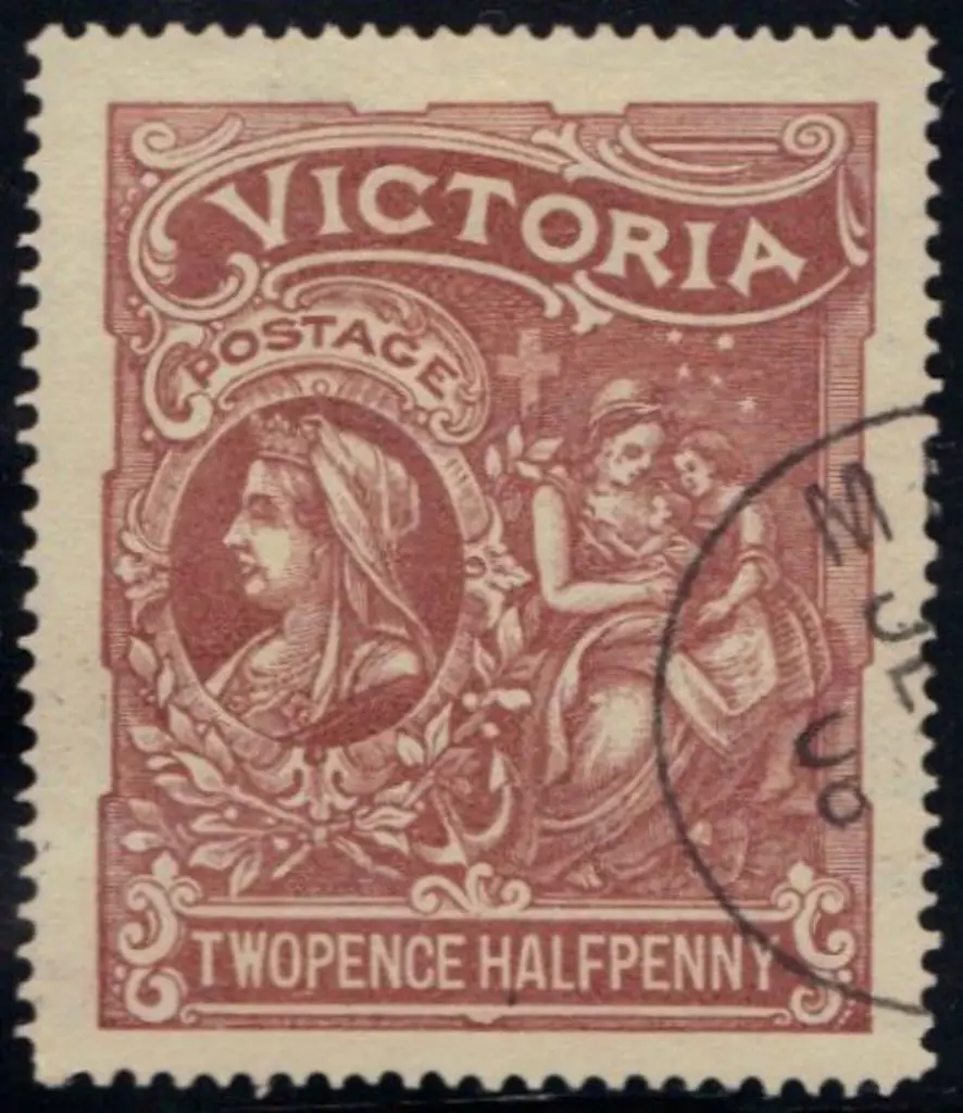 1897 1d & 2½d Hospital Charity Fund. CTO with part ... Image 1++
