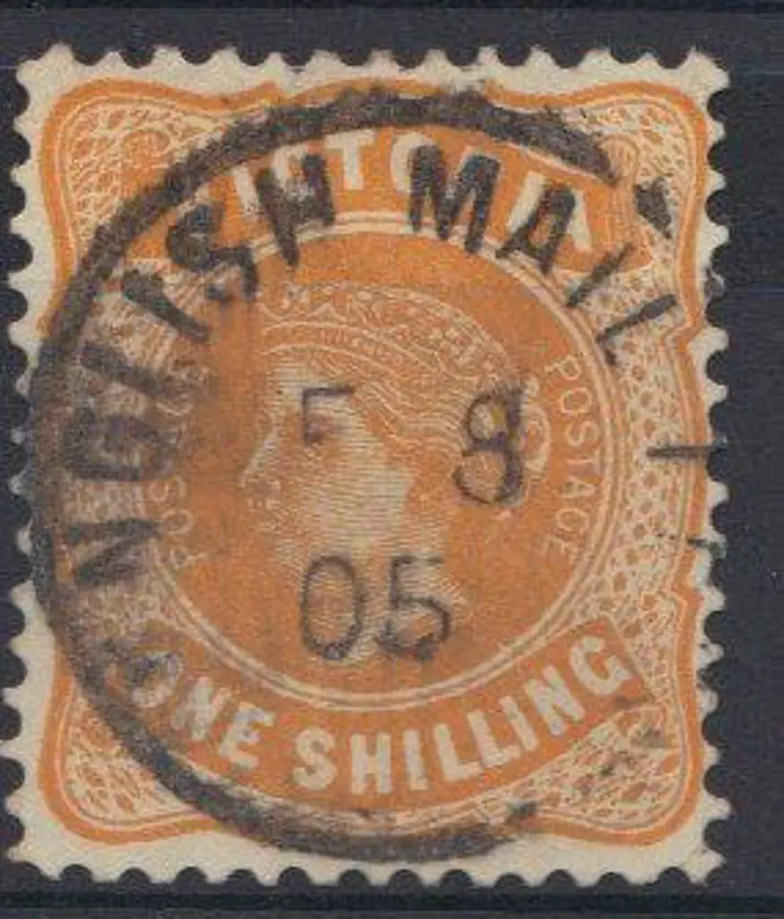 1905 ENGLISH MAIL TPO VICTORIA 75% central strike ... Image 1++